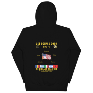 USS Donald Cook (DDG-75) 2014 Med/Black Sea Cruise Hoodie