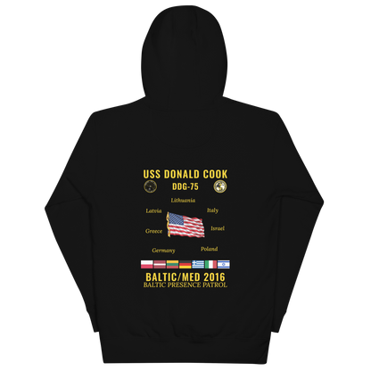 USS Donald Cook (DDG-75) 2016 Baltic/Med Cruise Hoodie