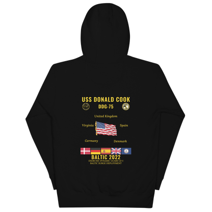 USS Donald Cook (DDG-75) 2022 Baltic Cruise Hoodie