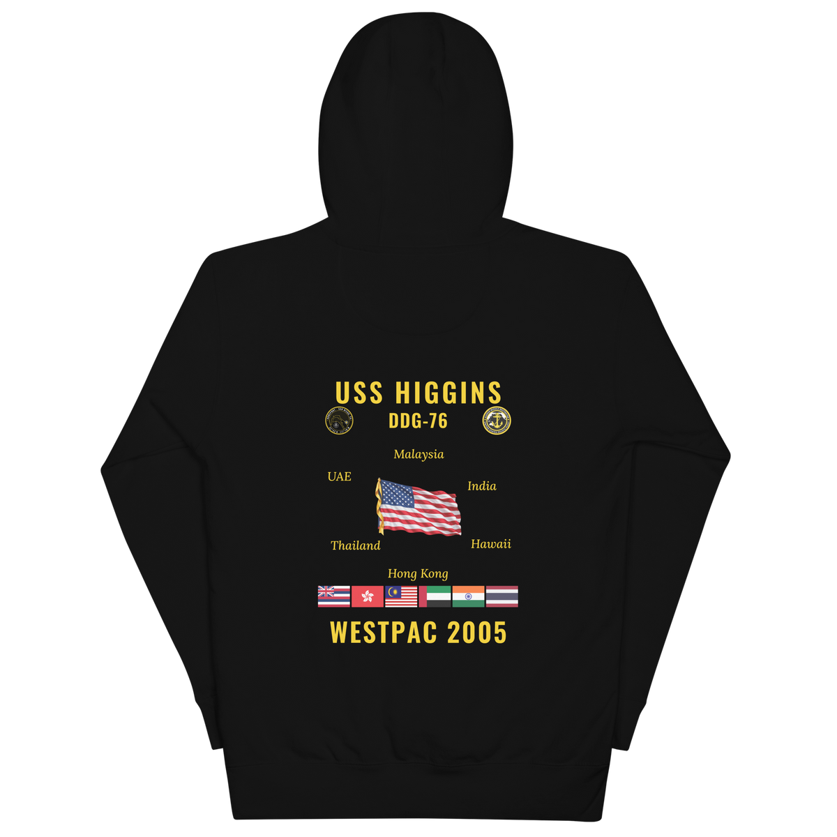 USS Higgins (DDG-76) 2005 WestPac Cruise Hoodie