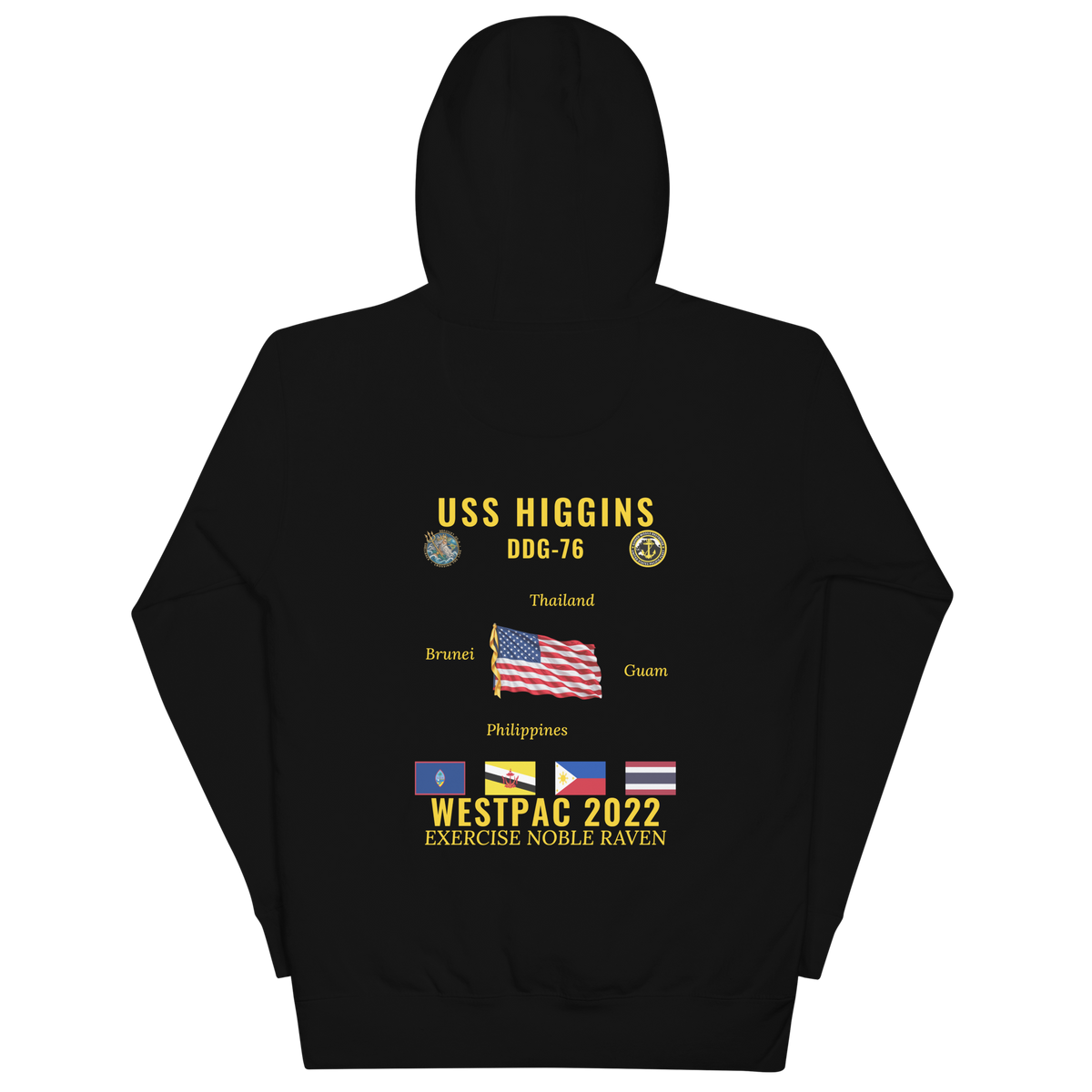 USS Higgins (DDG-76) 2022 WestPac Cruise Hoodie