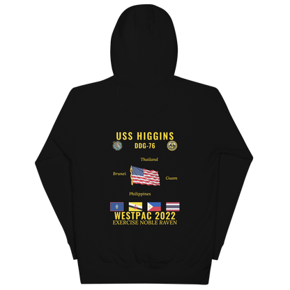 USS Higgins (DDG-76) 2022 WestPac Cruise Hoodie