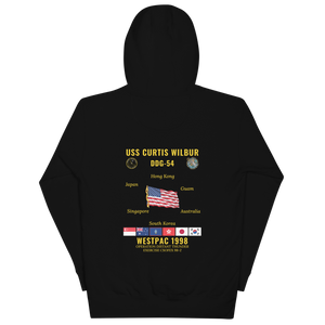 USS Curtis Wilbur (DDG-54) 1998 WestPac Cruise Hoodie