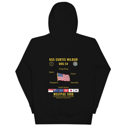 USS Curtis Wilbur (DDG-54) 1998 WestPac Cruise Hoodie