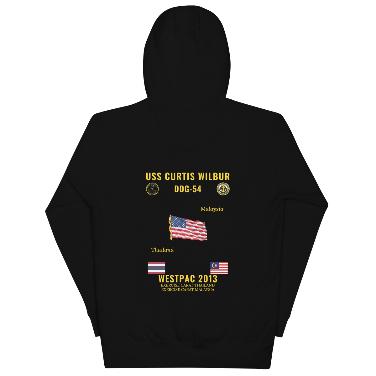 USS Curtis Wilbur (DDG-54) 2013 WestPac Cruise Hoodie