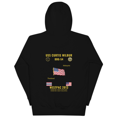 USS Curtis Wilbur (DDG-54) 2013 WestPac Cruise Hoodie