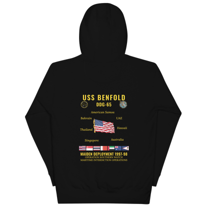 USS Benfold (DDG-65) 1997-98 Maiden Deployment Cruise Hoodie