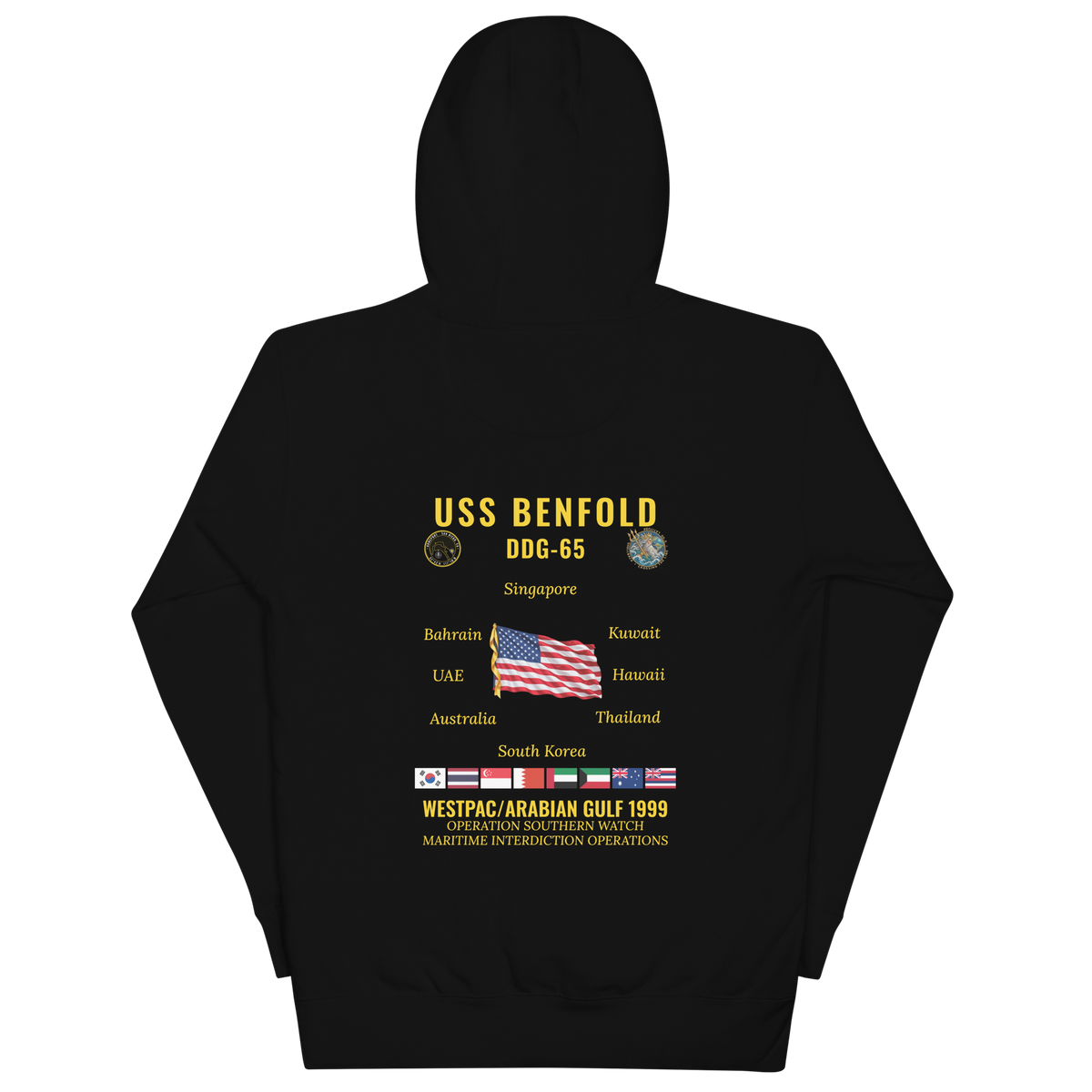 USS Benfold (DDG-65) 1999 WestPac/Arabian Gulf Cruise Hoodie