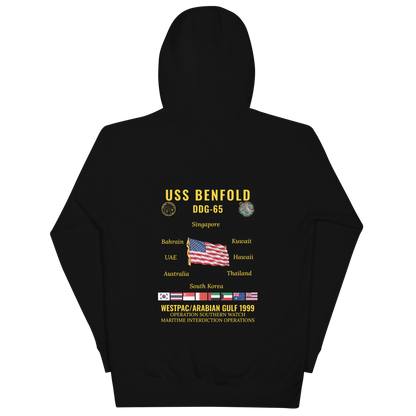 USS Benfold (DDG-65) 1999 WestPac/Arabian Gulf Cruise Hoodie