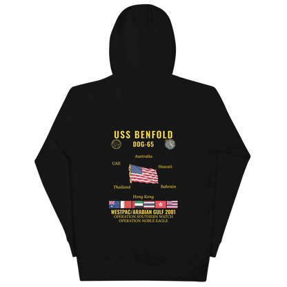 USS Benfold (DDG-65) 2001 WestPac/Arabian Gulf Cruise Hoodie