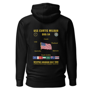 USS Curtis Wilbur (DDG-54) 1999 WestPac/Arabian Gulf Cruise Hoodie