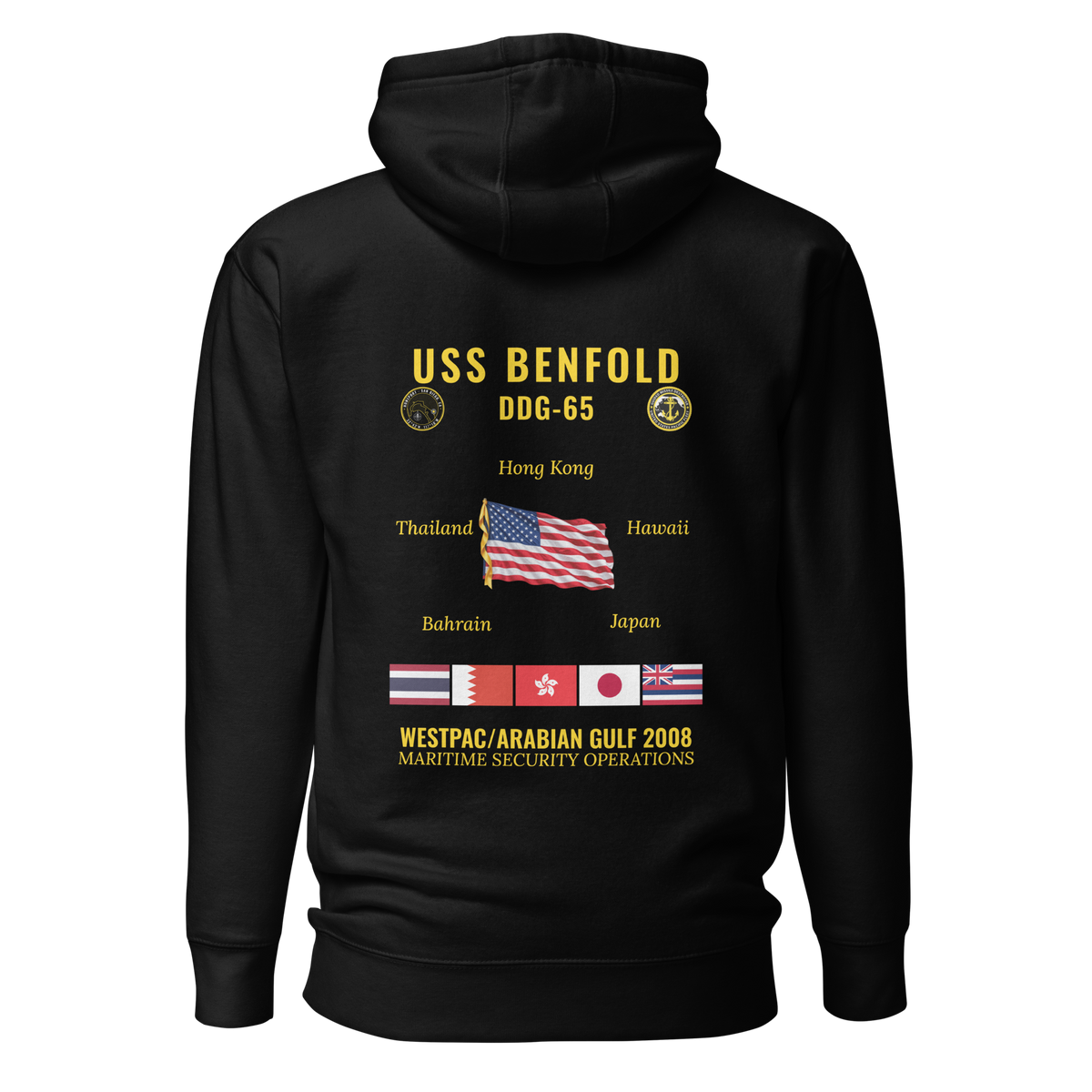 USS Benfold (DDG-65) 2008 WestPac/Arabian Gulf Cruise Hoodie