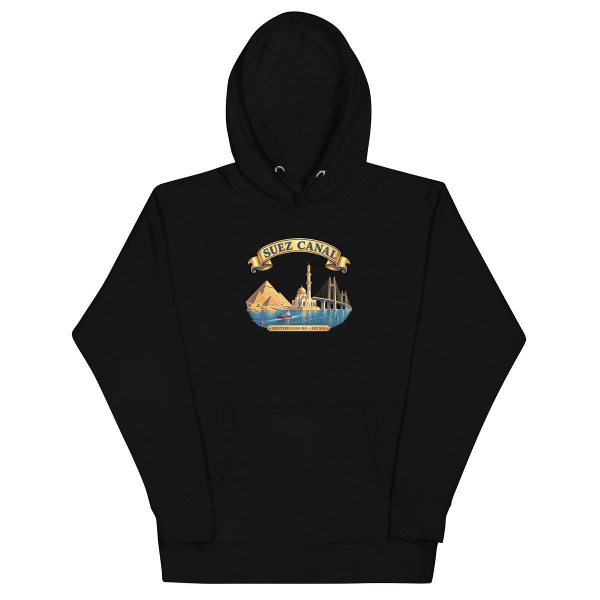 Suez Canal (Landmark Collage) Hoodie