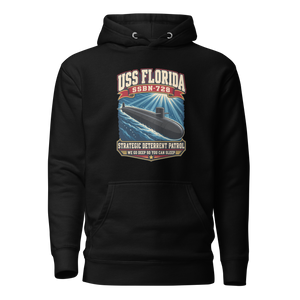 USS Florida (SSBN-728) Deterrent Patrol Hoodie - Retro