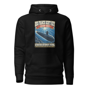 USS Francis Scott Key (SSBN-657) Deterrent Patrol Hoodie - Retro
