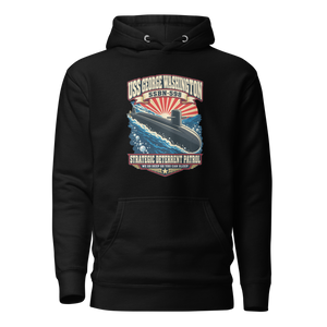 USS George Washington (SSBN-598) Deterrent Patrol Hoodie - Retro