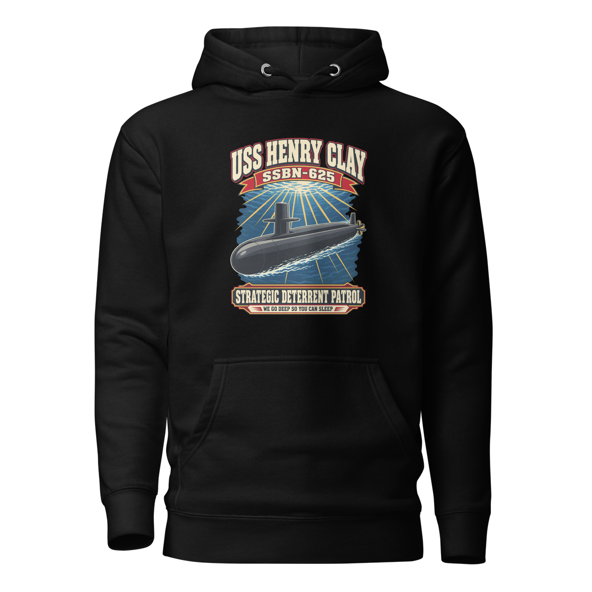 USS Henry Clay (SSBN-625) Deterrent Patrol Hoodie - Retro