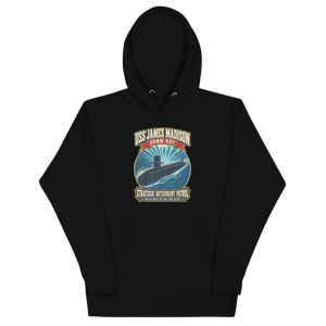 USS James Madison (SSBN-627) Deterrent Patrol Hoodie - Retro