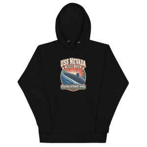 USS Nevada (SSBN-733) Deterrent Patrol Hoodie - Retro