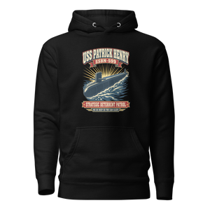 USS Patrick Henry (SSBN-599) Deterrent Patrol Hoodie - Retro