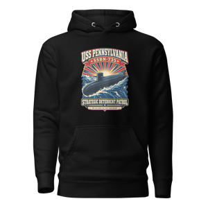 USS Pennsylvania (SSBN-735) Deterrent Patrol Hoodie - Retro