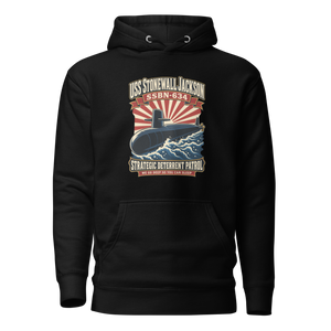 USS Stonewall Jackson (SSBN-634) Deterrent Patrol Hoodie - Retro