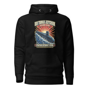 USS Thomas Jefferson (SSBN-618) Deterrent Patrol Hoodie - Retro