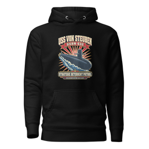 USS Von Steuben (SSBN-632) Deterrent Patrol Hoodie - Retro
