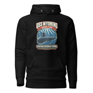 USS Wyoming (SSBN-742) Deterrent Patrol Hoodie - Retro