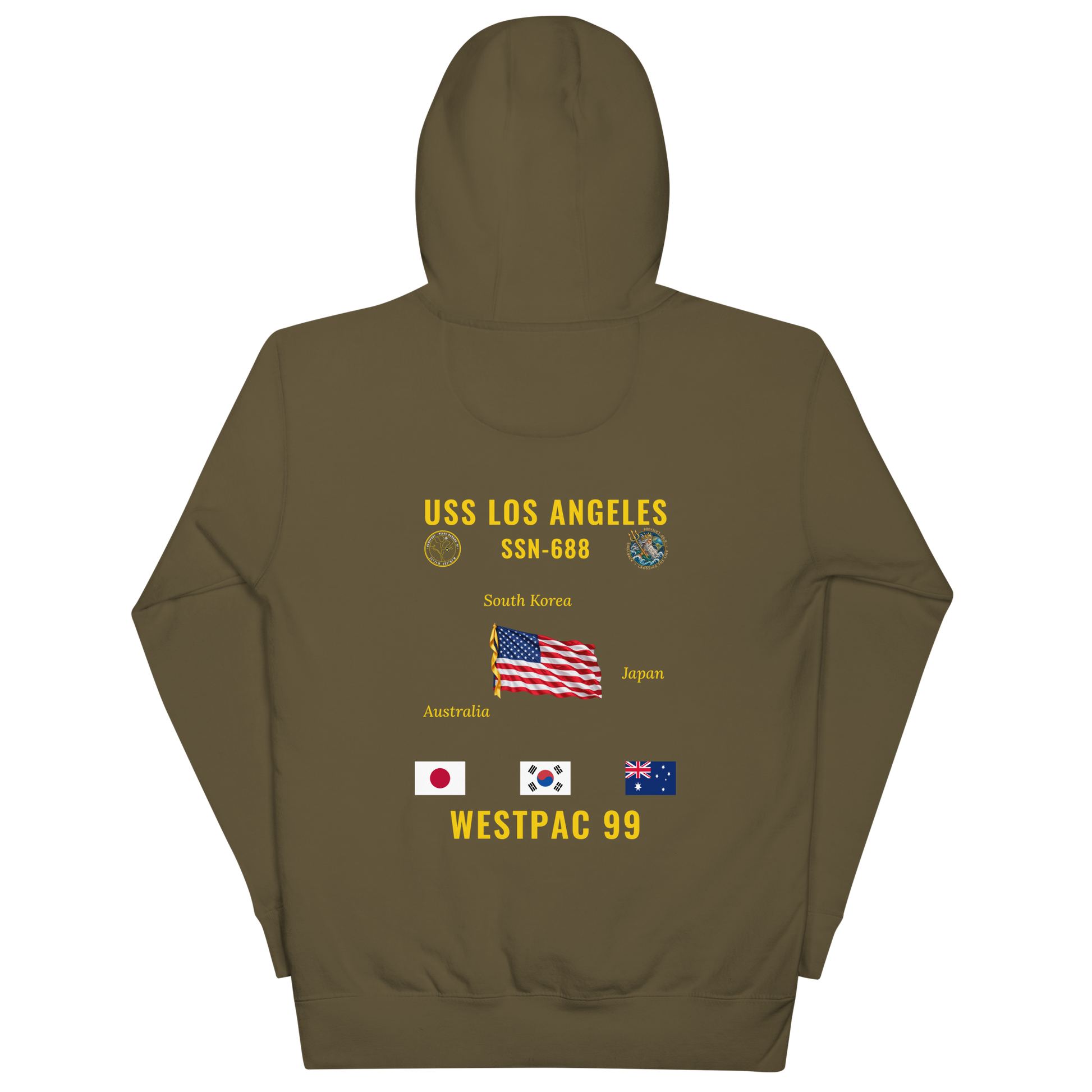 USS Los Angeles (SSN-688) 1999 WestPac Cruise Hoodie