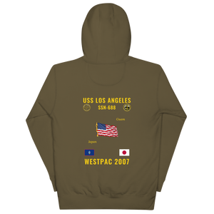 USS Los Angeles (SSN-688) 2007 WestPac Cruise Hoodie