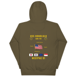 USS Honolulu (SSN-718) 1991 WestPac Cruise Hoodie