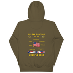 USS San Francisco (SSN-711) 1992 WestPac Cruise Hoodie