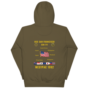 USS San Francisco (SSN-711) 1992 WestPac Cruise Hoodie