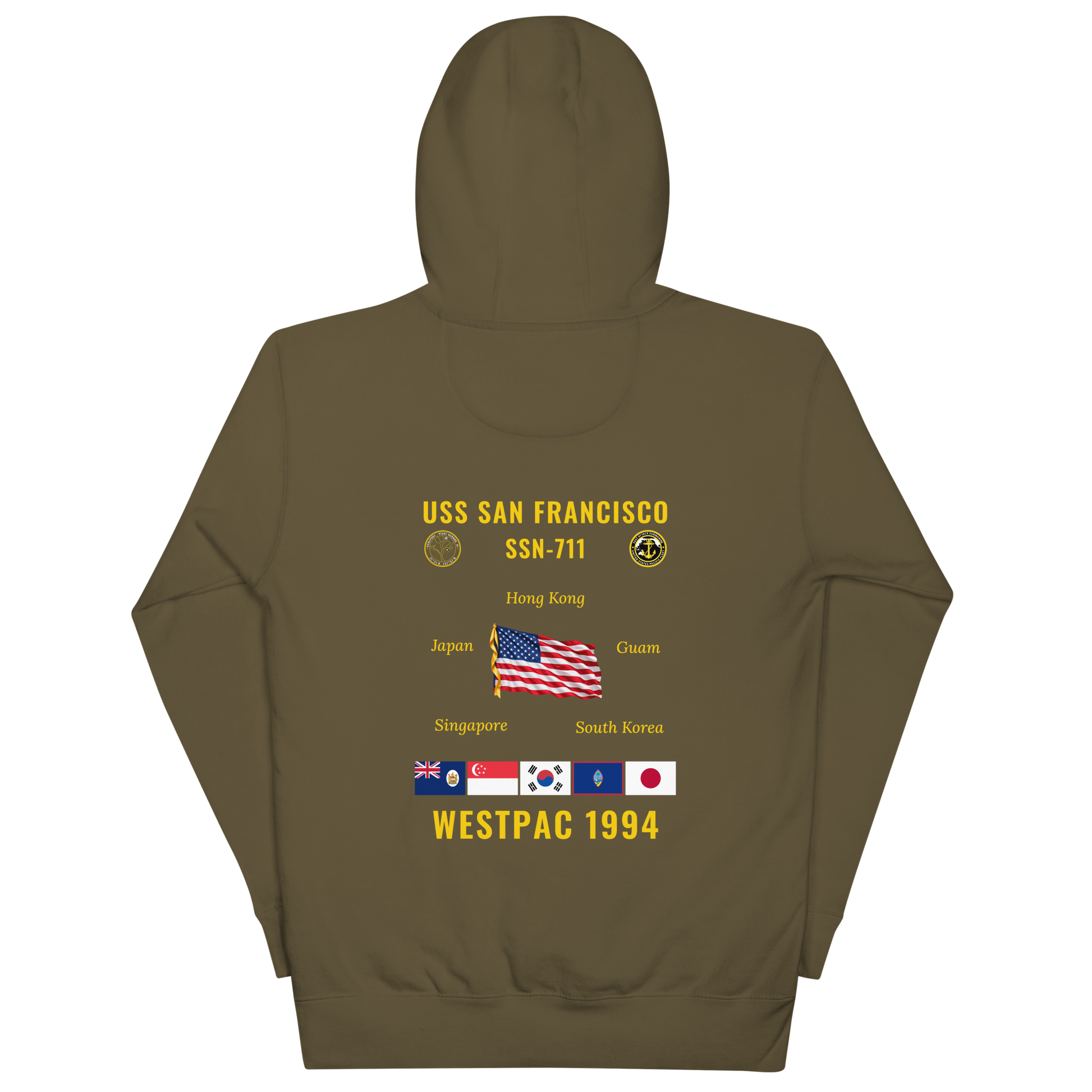 USS San Francisco (SSN-711) 1994 WestPac Cruise Hoodie