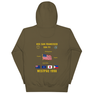 USS San Francisco (SSN-711) 1998 WestPac Cruise Hoodie