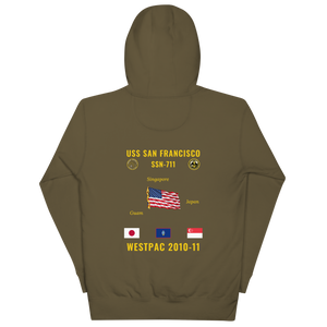 USS San Francisco (SSN-711) 2010-11 WestPac Cruise Hoodie