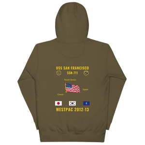 USS San Francisco (SSN-711) 2012-13 WestPac Cruise Hoodie