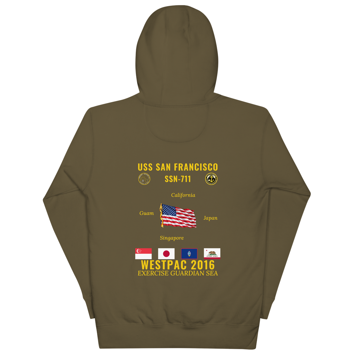 USS San Francisco (SSN-711) 2016 WestPac Cruise Hoodie