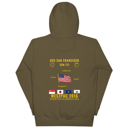 USS San Francisco (SSN-711) 2016 WestPac Cruise Hoodie
