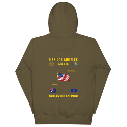 USS Los Angeles (SSN-688) 1980 Indian Ocean Cruise Hoodie