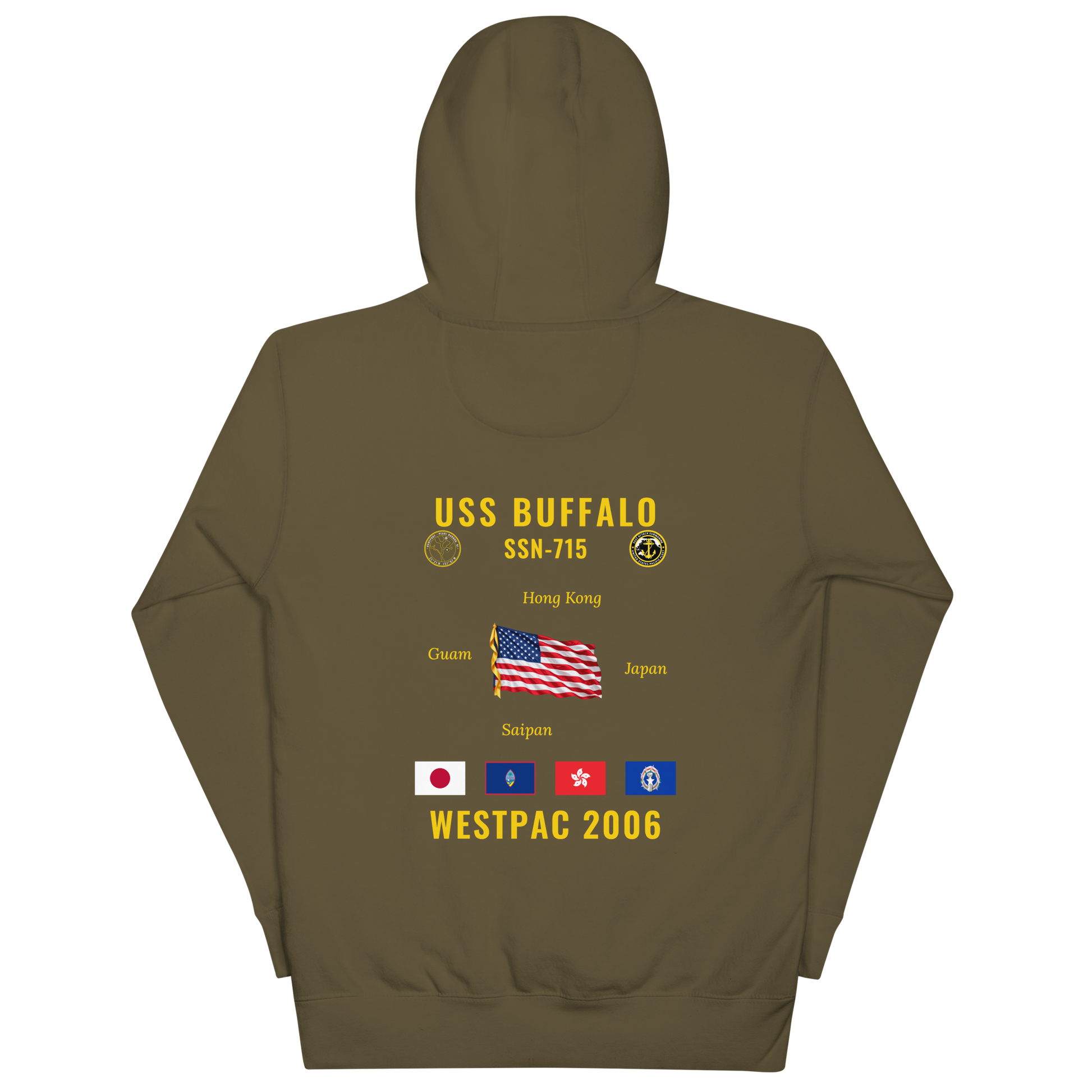 USS Buffalo (SSN-715) 2006 WestPac Cruise Hoodie