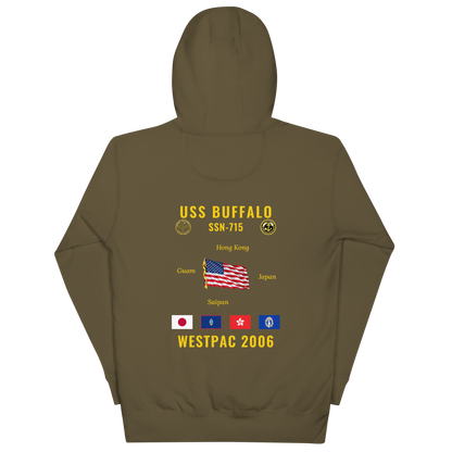 USS Buffalo (SSN-715) 2006 WestPac Cruise Hoodie