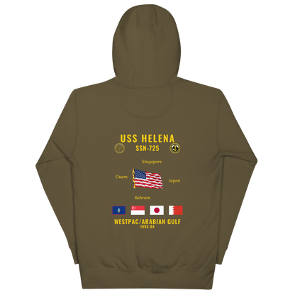 USS Helena (SSN-725) 1993-94 WestPac/Arabian Gulf Cruise Hoodie