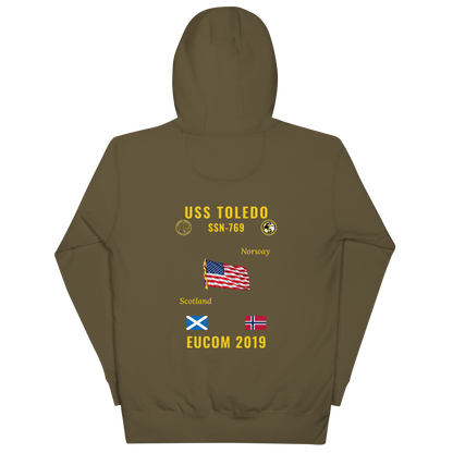 USS Toledo (SSN-769) 2019 EUCOM Cruise Hoodie