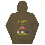 USS Cheyenne (SSN-773) 2017 WestPac Cruise Hoodie