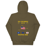 USS Columbus (SSN-762) 2008 WestPac Cruise Hoodie