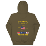 USS Santa Fe (SSN-763) 2009 WestPac Cruise Hoodie