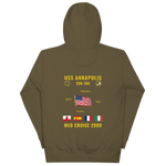 USS Annapolis (SSN-760) 2000 Med Cruise Hoodie