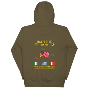 USS Boise (SSN-764) 2003 Med/Arabian Gulf Cruise Hoodie